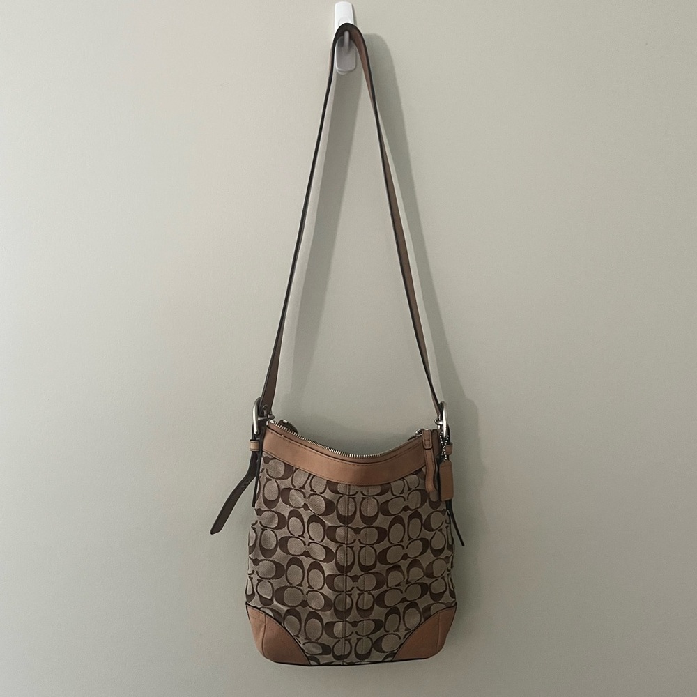 Coach Brown Signature Crossbody Bag
